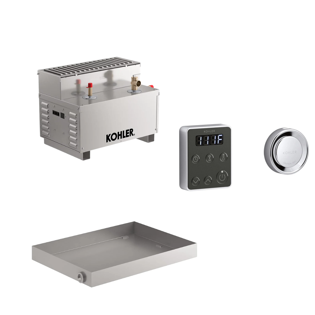 Kohler All-In-One Steam Shower Package Generator, Control Kit, and Drain Pan Kohler