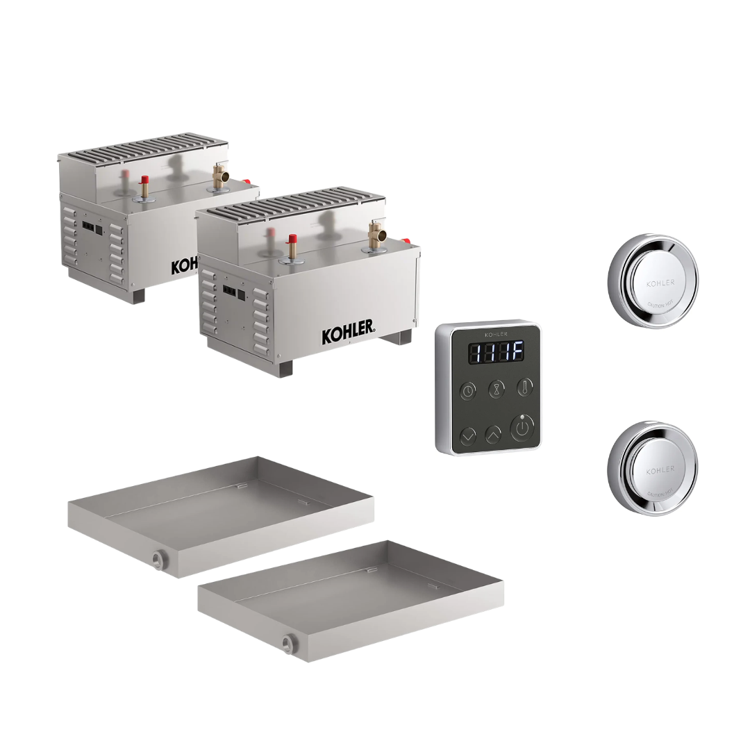 Kohler All-In-One Steam Shower Package Generator, Control Kit, and Drain Pan Kohler