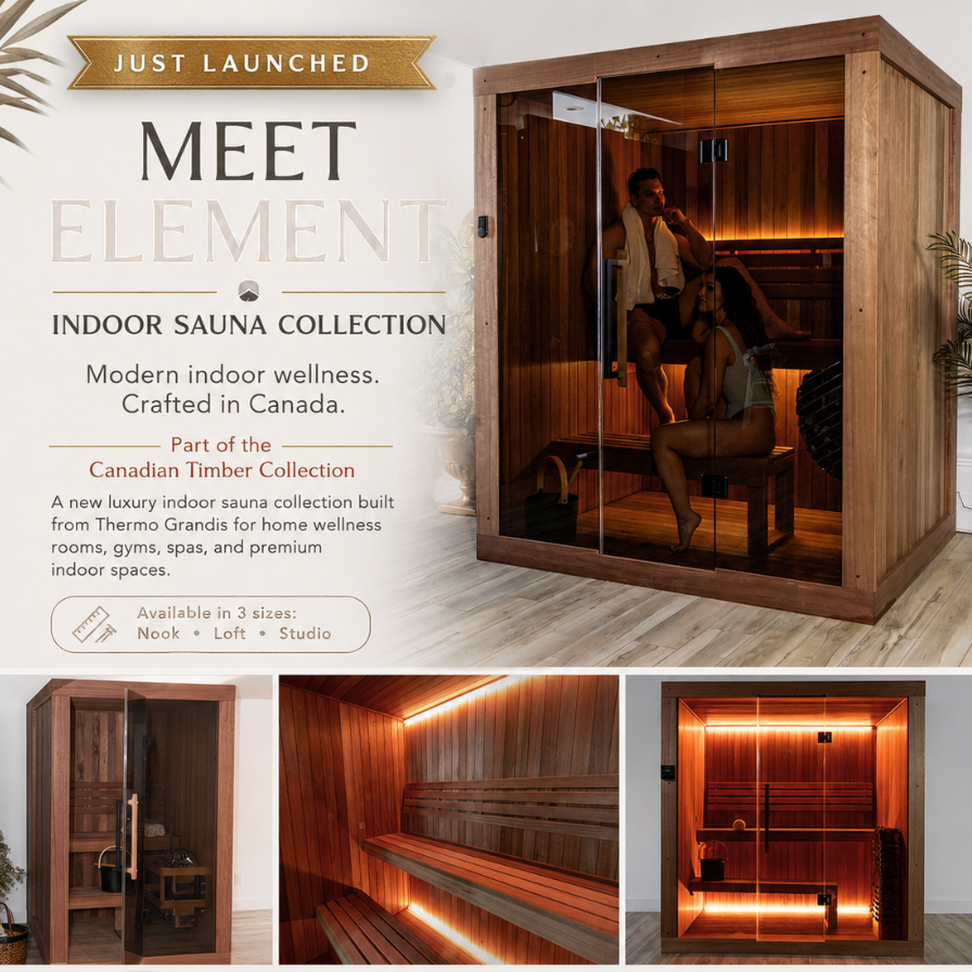 Dundalk Leisurecraft CT Element Studio Indoor Sauna 64x84 Dundalk