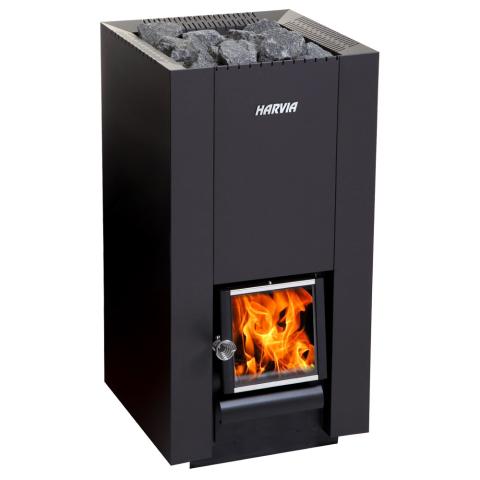 Harvia WK280C Linear Series, 22kW, Wood Sauna Stove Black Harvia