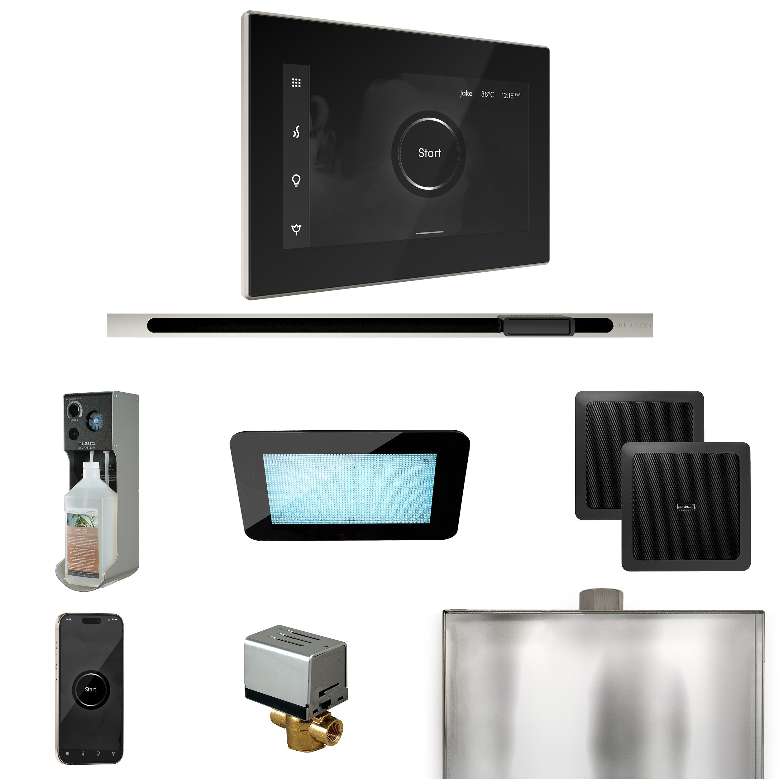 Mr. Steam XDream Steam Shower Control Package with iSteamX Control and Linear Steamhead Mr. Steam