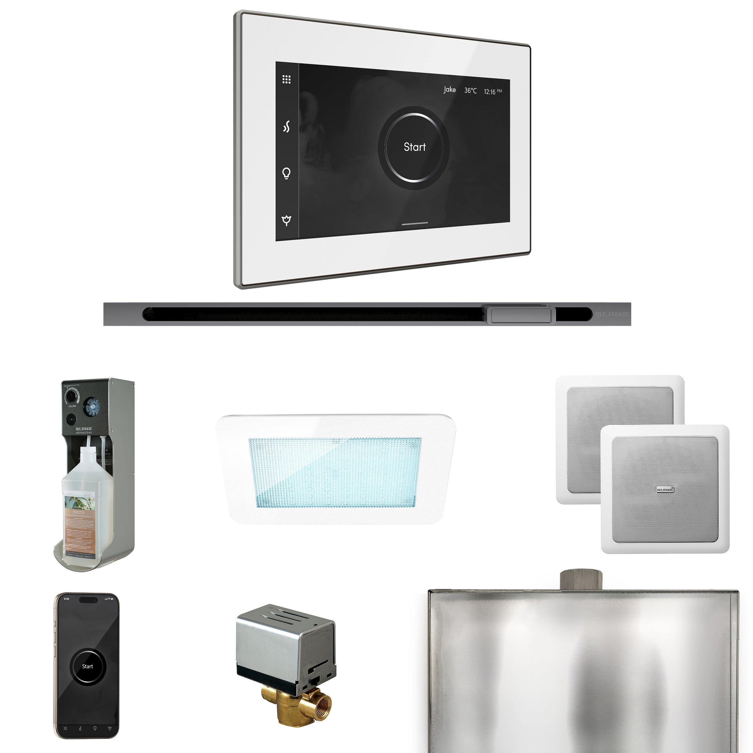 Mr. Steam XDream Steam Shower Control Package with iSteamX Control and Linear Steamhead Mr. Steam