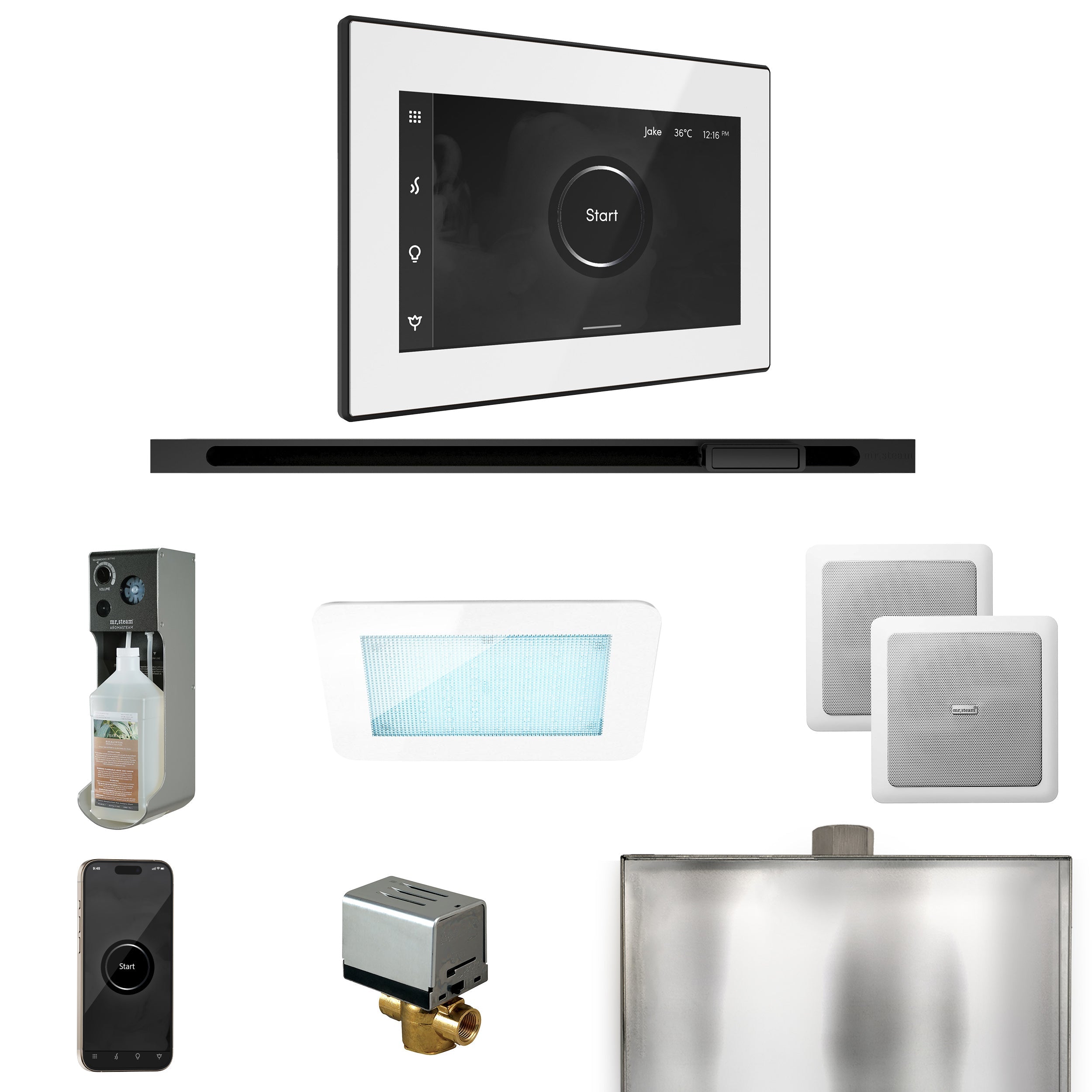 Mr. Steam XDream Steam Shower Control Package with iSteamX Control and Linear Steamhead Mr. Steam