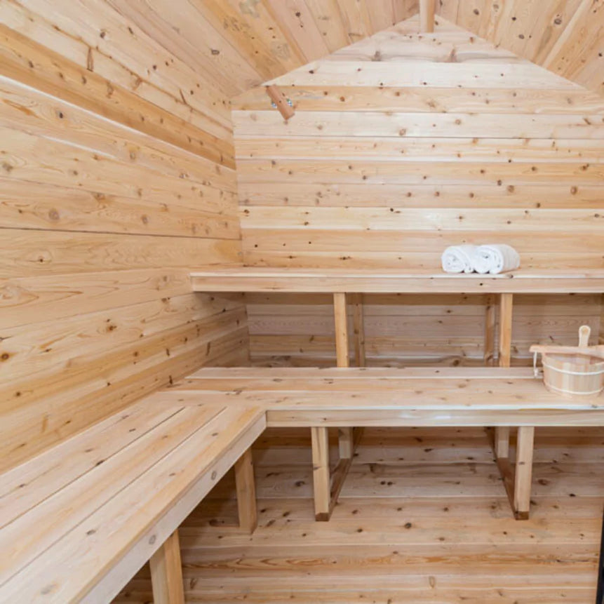 Dundalk Canadian Timber Georgian Cabin Outdoor Sauna For Backyard Relaxation Dundalk
