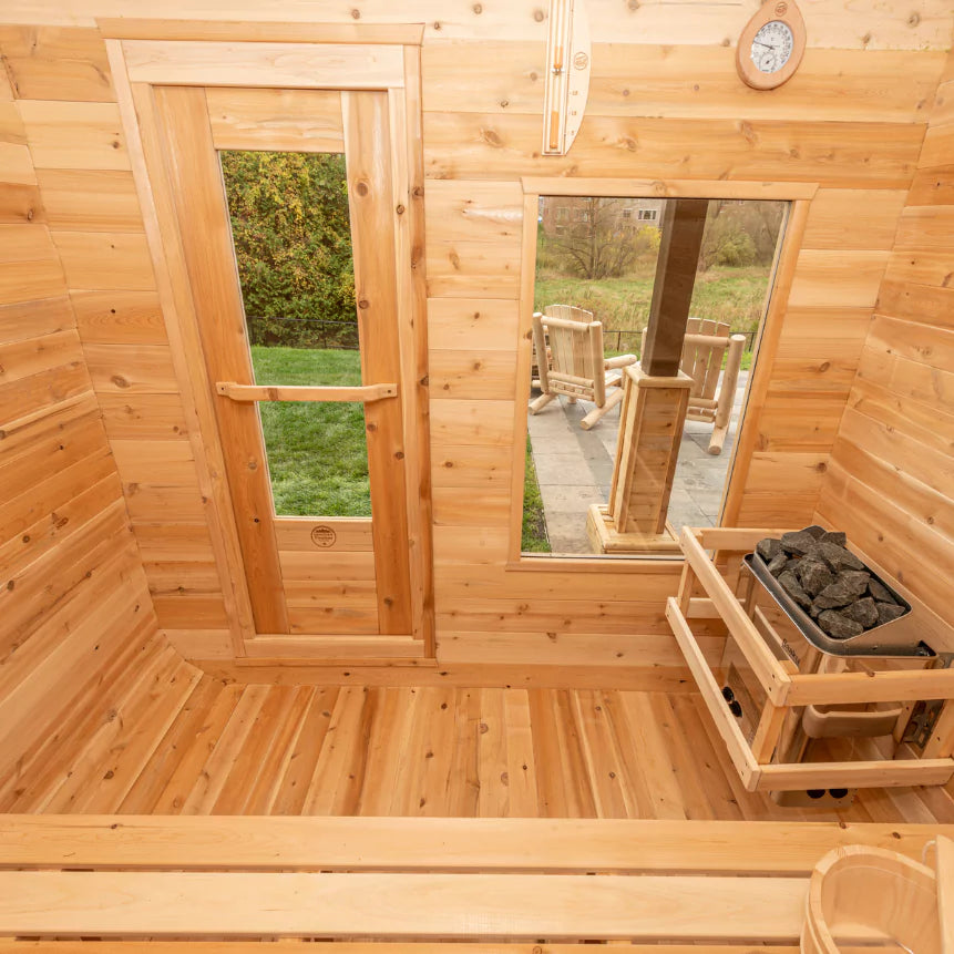 Dundalk Canadian Timber Luna Outdoor Sauna 2-3 Person Cedar Retreat Dundalk