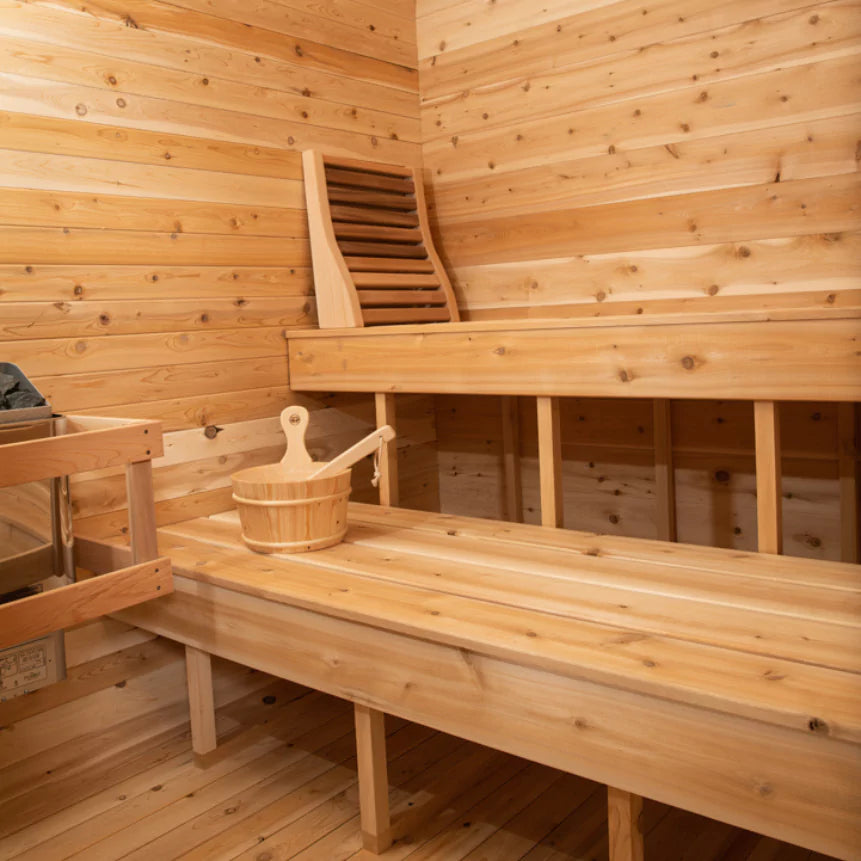 Dundalk Canadian Timber Luna Outdoor Sauna 2-3 Person Cedar Retreat Dundalk