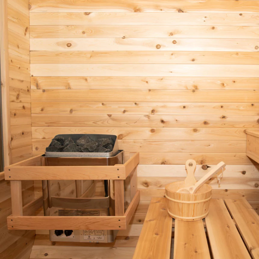 Dundalk Canadian Timber Luna Outdoor Sauna 2-3 Person Cedar Retreat Dundalk