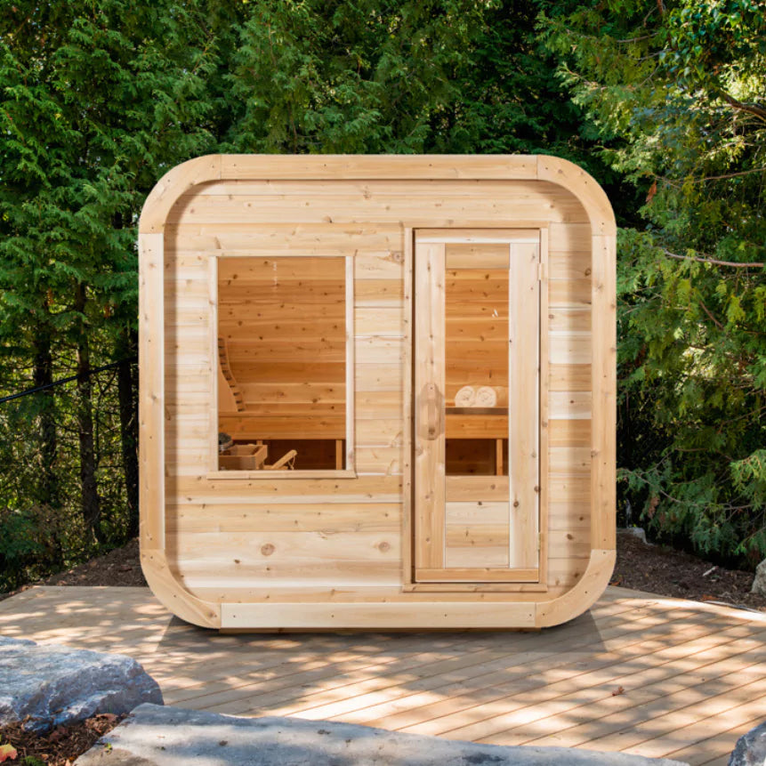 Dundalk Canadian Timber Luna Outdoor Sauna 2-3 Person Cedar Retreat Dundalk