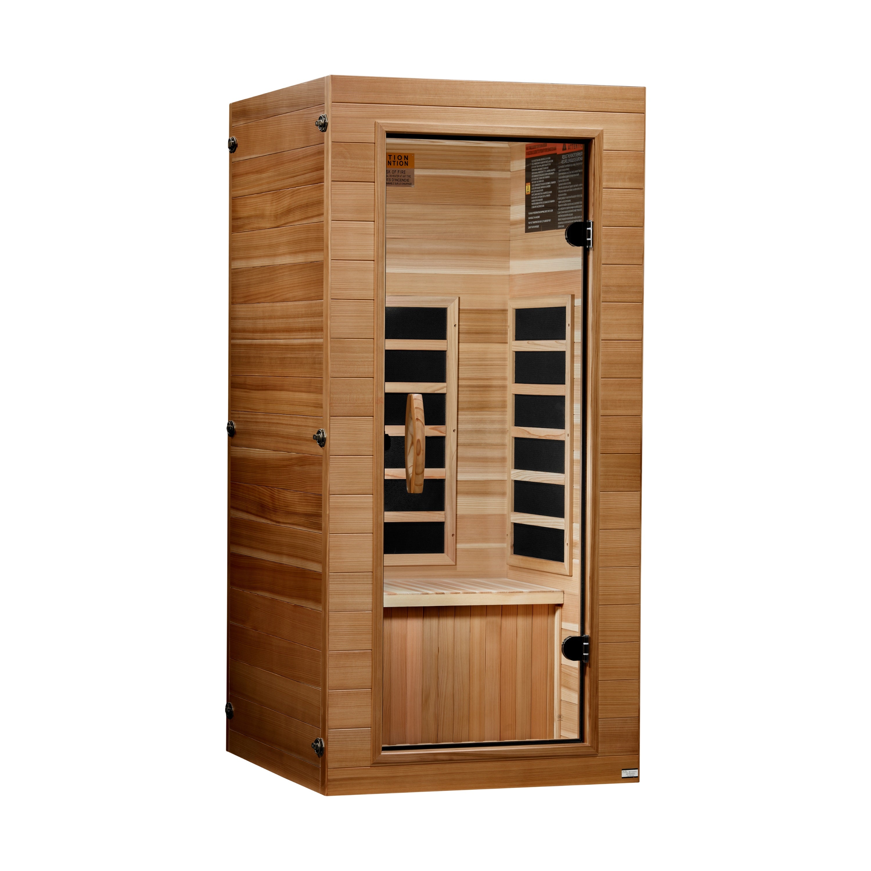 Dynamic 2026 Elite Compact 1-Person Ultra Low EMF FAR Infrared Sauna Golden Designs Inc