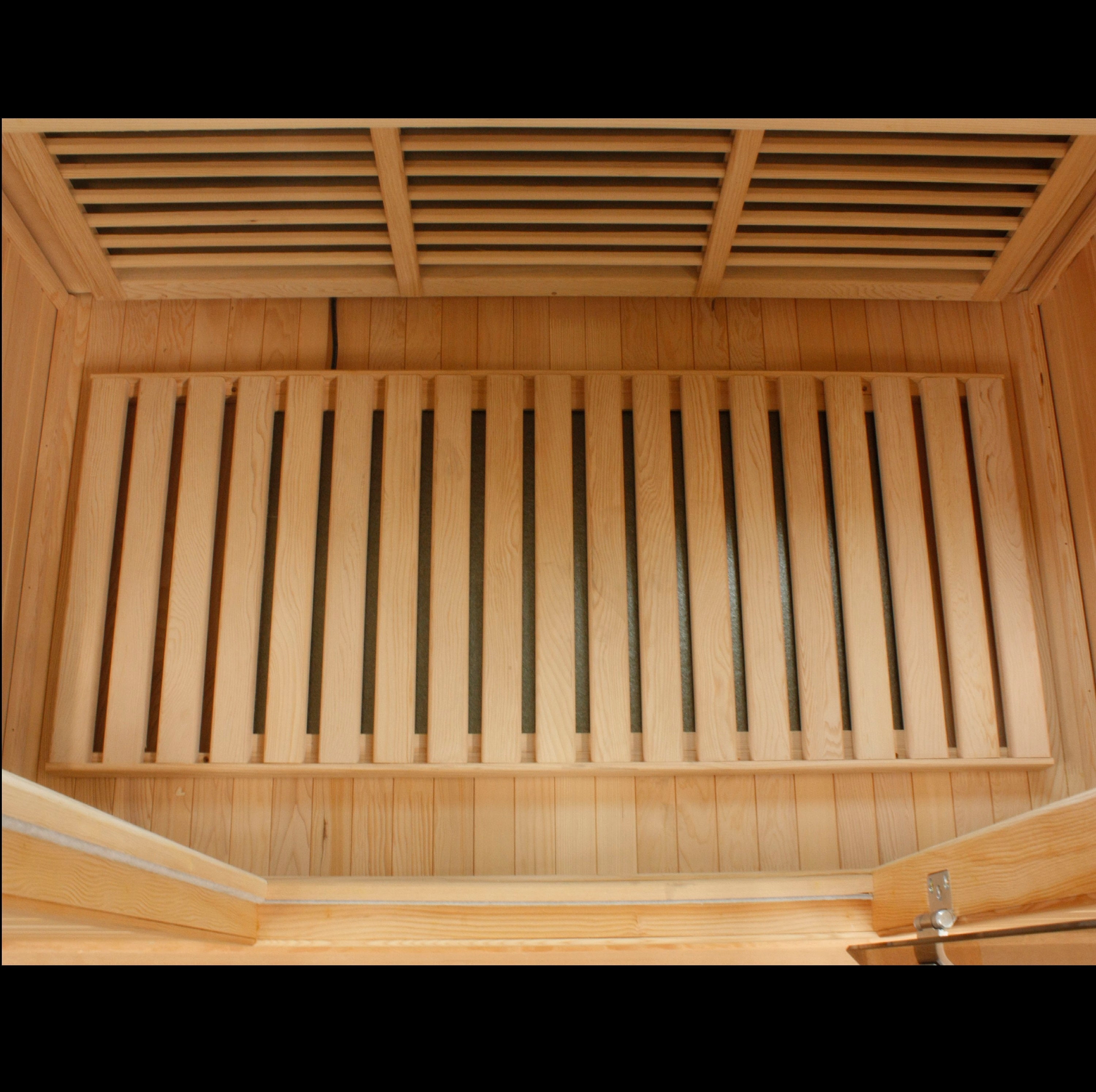 Maxxus Seattle 2-Person Low EMF FAR Infrared Hemlock Sauna with Chromotherapy Golden Designs Inc (NA)