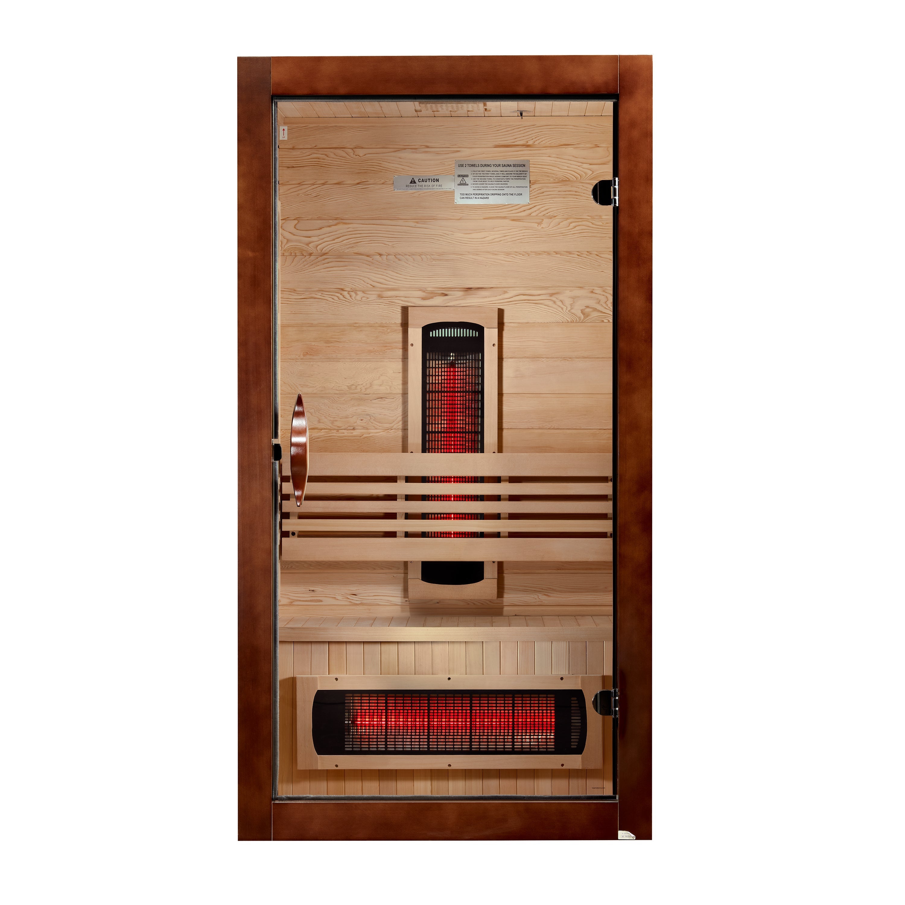Dynamic Santorini 1-2 Person Hemlock Full Spectrum Near Zero EMF FAR IR Sauna Golden Designs Inc