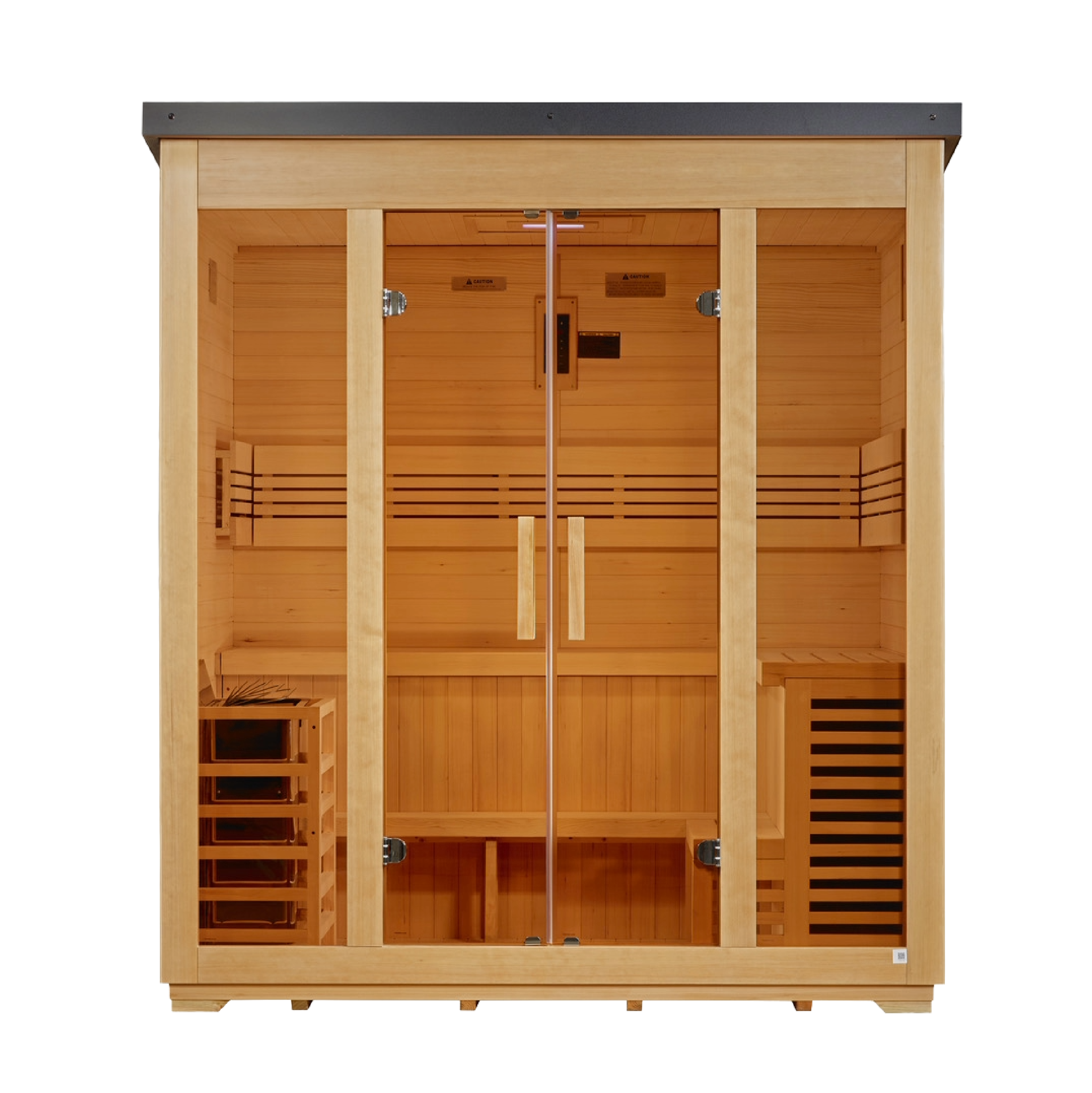 Golden Designs Vorarlberg 5 Person Traditional Outdoor Sauna 8kW Golden Designs