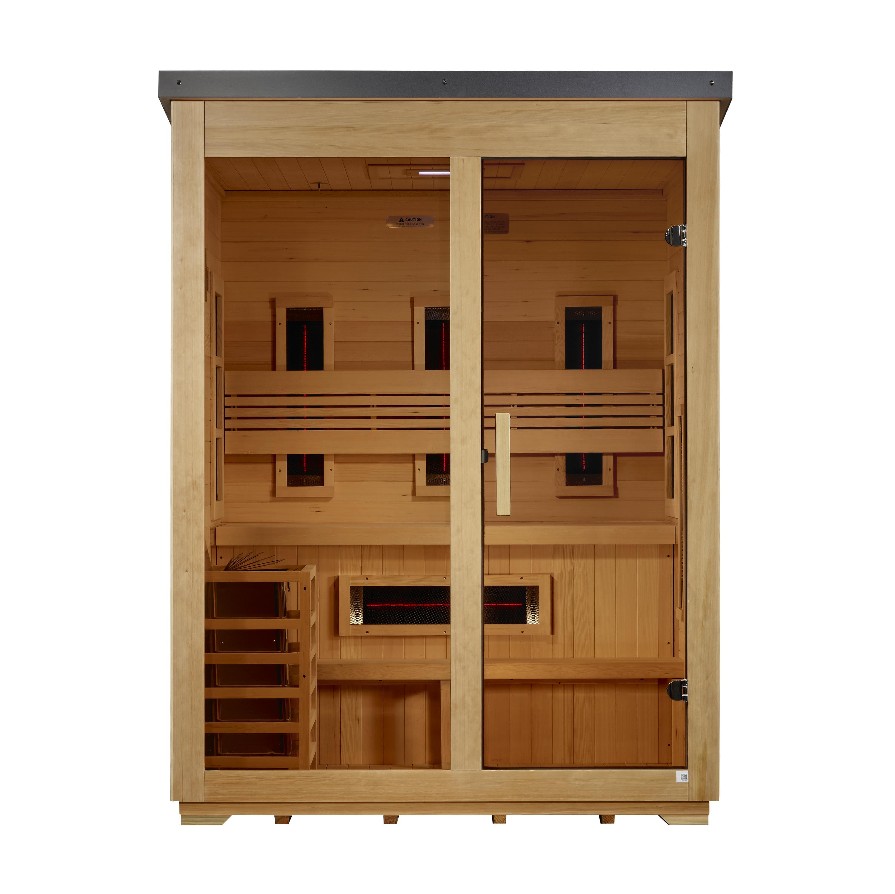 Golden Designs Carinthia 3 Person Hybrid Outdoor Sauna GDI-8023-01 Golden Designs