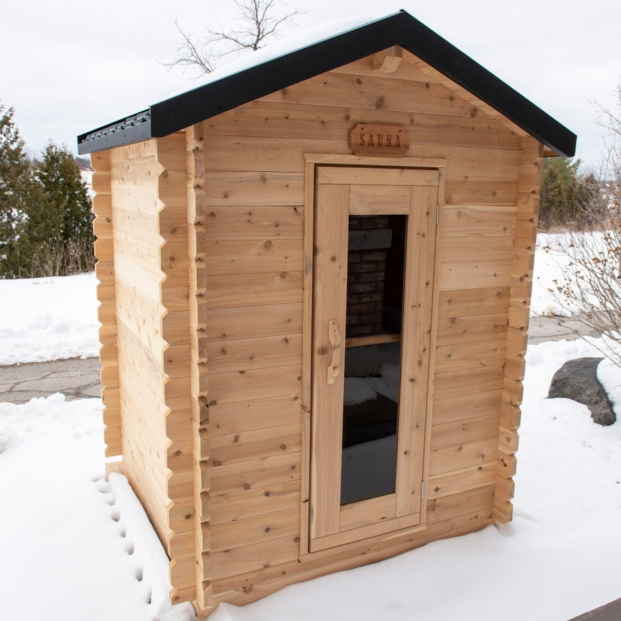 Dundalk Canadian Timber Granby Cabin Sauna 2-3 Person Outdoor Dundalk Leisurecraft