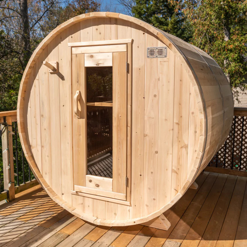Dundalk Canadian Timber Harmony 6-Person Outdoor Barrel Sauna Dundalk