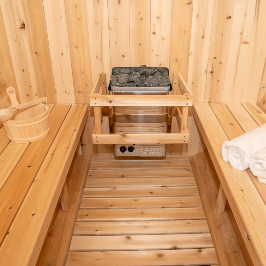 Dundalk Canadian Timber Harmony 6-Person Outdoor Barrel Sauna Dundalk