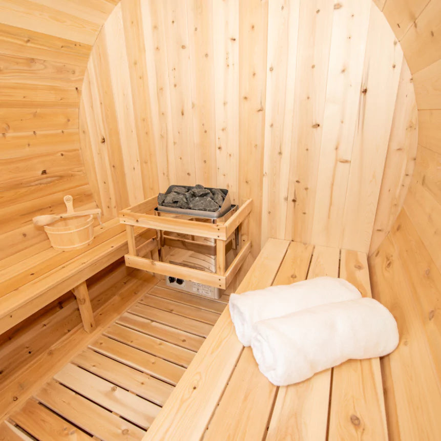 Dundalk Canadian Timber Harmony 6-Person Outdoor Barrel Sauna Dundalk