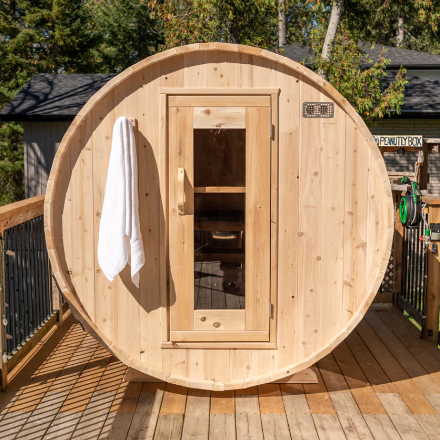 Dundalk Canadian Timber Harmony 6-Person Outdoor Barrel Sauna Dundalk