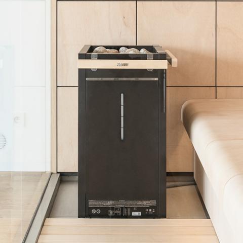 Harvia HL9U1SA Virta Combi Series 9.0kW Sauna Heater at 240V 1PH Black Harvia