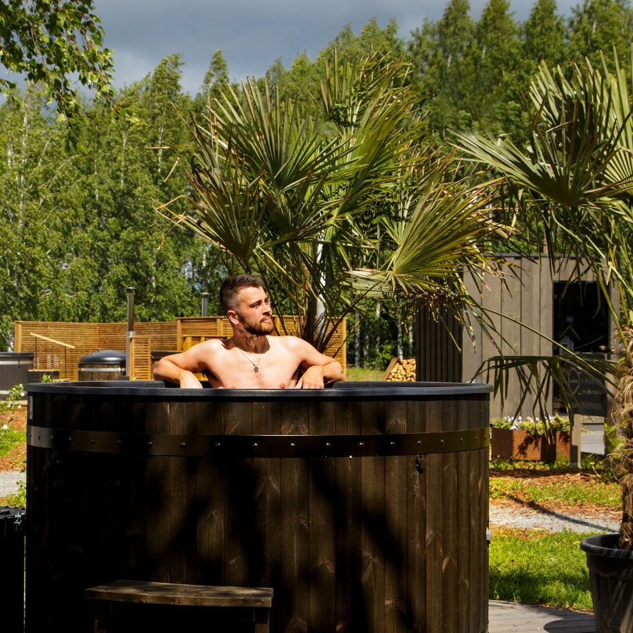 Almost Heaven Legend Dual-Temperature Wood-Fired Hot Tub and Plunge Almost Heaven - Harvia