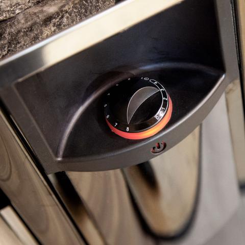 Harvia HSW6U1B The Wall Series SW60 6kW Black Stainless Steel