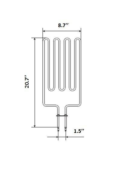 Finlandia Harvia FH104 1500W 240V Sauna Heater Heating Element
