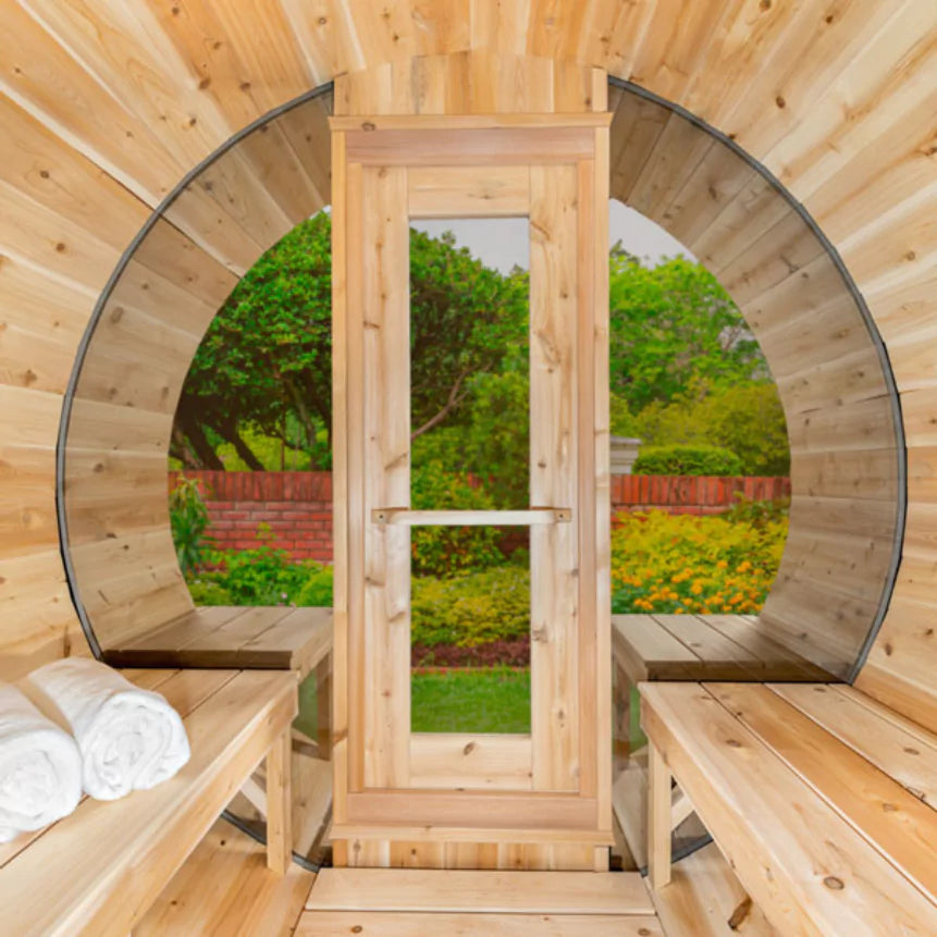 Canadian Timber Tranquility MP Barrel Sauna Outdoor Cedar Retreat Dundalk