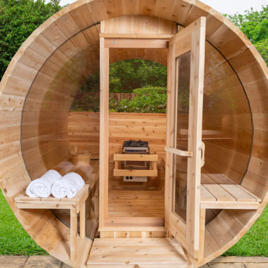 Canadian Timber Tranquility MP Barrel Sauna Outdoor Cedar Retreat Dundalk