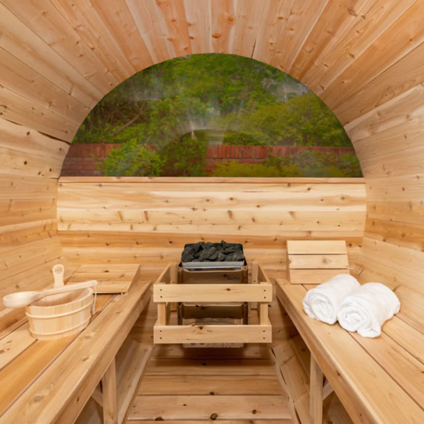Canadian Timber Tranquility MP Barrel Sauna Outdoor Cedar Retreat Dundalk