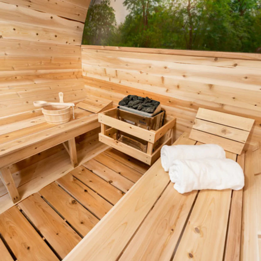 Canadian Timber Tranquility MP Barrel Sauna Outdoor Cedar Retreat Dundalk