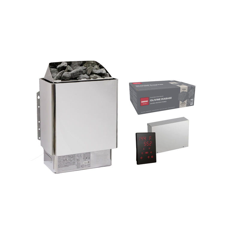 ThermaSol Advanced Sauna Heater Kit 6.0kW - (Custom Cuts) (1 Box Stones - Ship Separately) ThermaSol