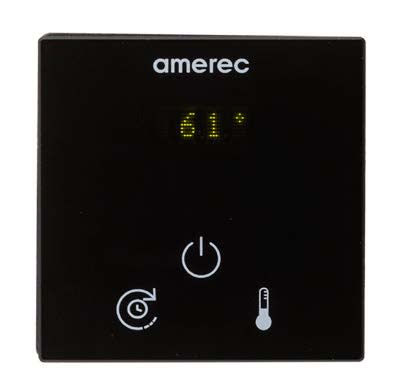 Amerec 9114-129 K3-MB Steam Shower Control Kit Matte Black Amerec