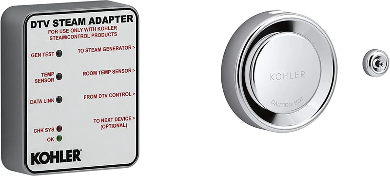 Kohler 5548-K1-CP DTV+ Steam Adapter Kit, SINGLE, Polished Chrome Finish Kohler