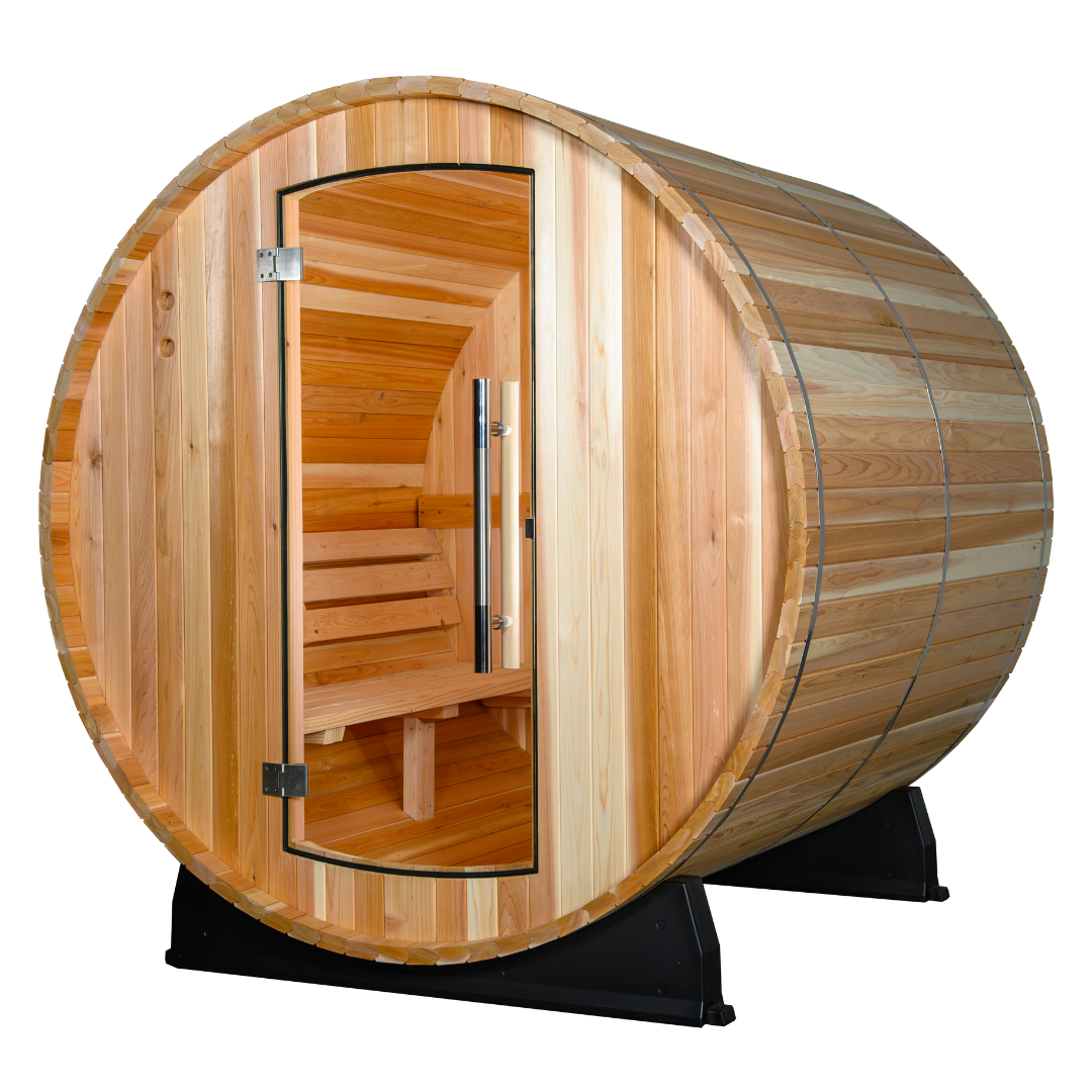 ThermaSol Vankka 4-Person Outdoor Barrel Sauna - ArtofSteamCo