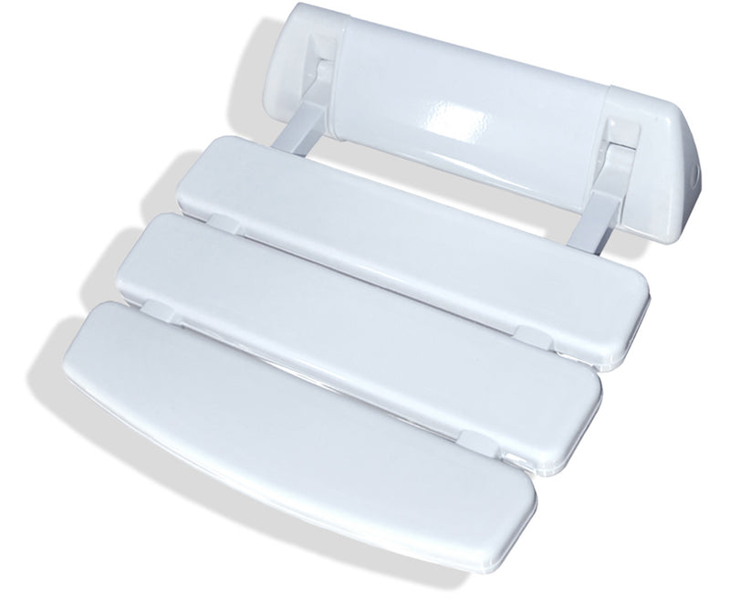 SteamSpa SSP-SS-C Wall Mounted Shower Seat in White SteamSpa