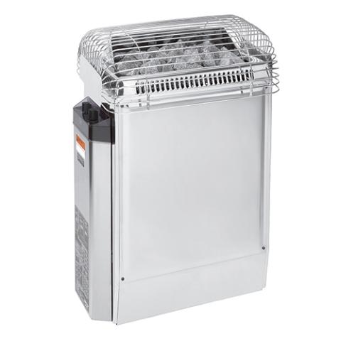 Harvia JKV602401 Topclass Series 6kW Stainless Steel Sauna Heater at 240V 1PH with Built-In Time and Temperature Controls Stainless Steel Harvia