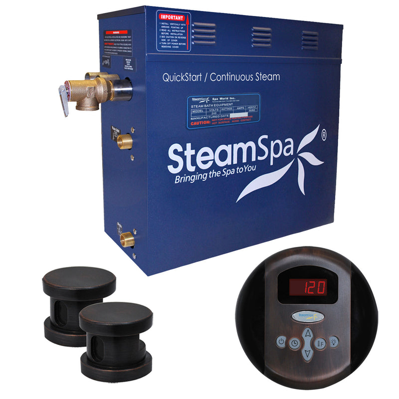 SteamSpa Oasis QuickStart Acu-Steam Bath Generator Package SteamSpa