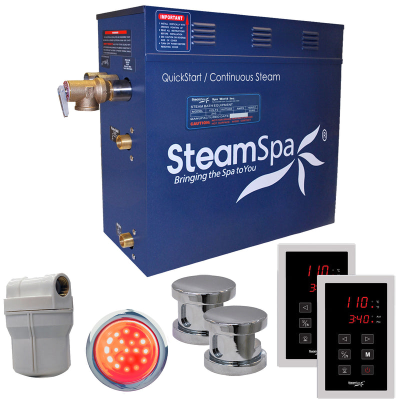 SteamSpa Royal QuickStart Acu-Steam Bath Generator Package Touch Pad SteamSpa